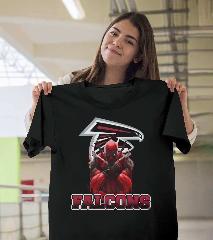Falcons Deadpool Mashup Fan Crossover T-Shirt