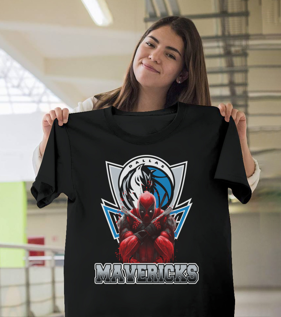 Dallas Mavericks Deadpool Crossover T-Shirt