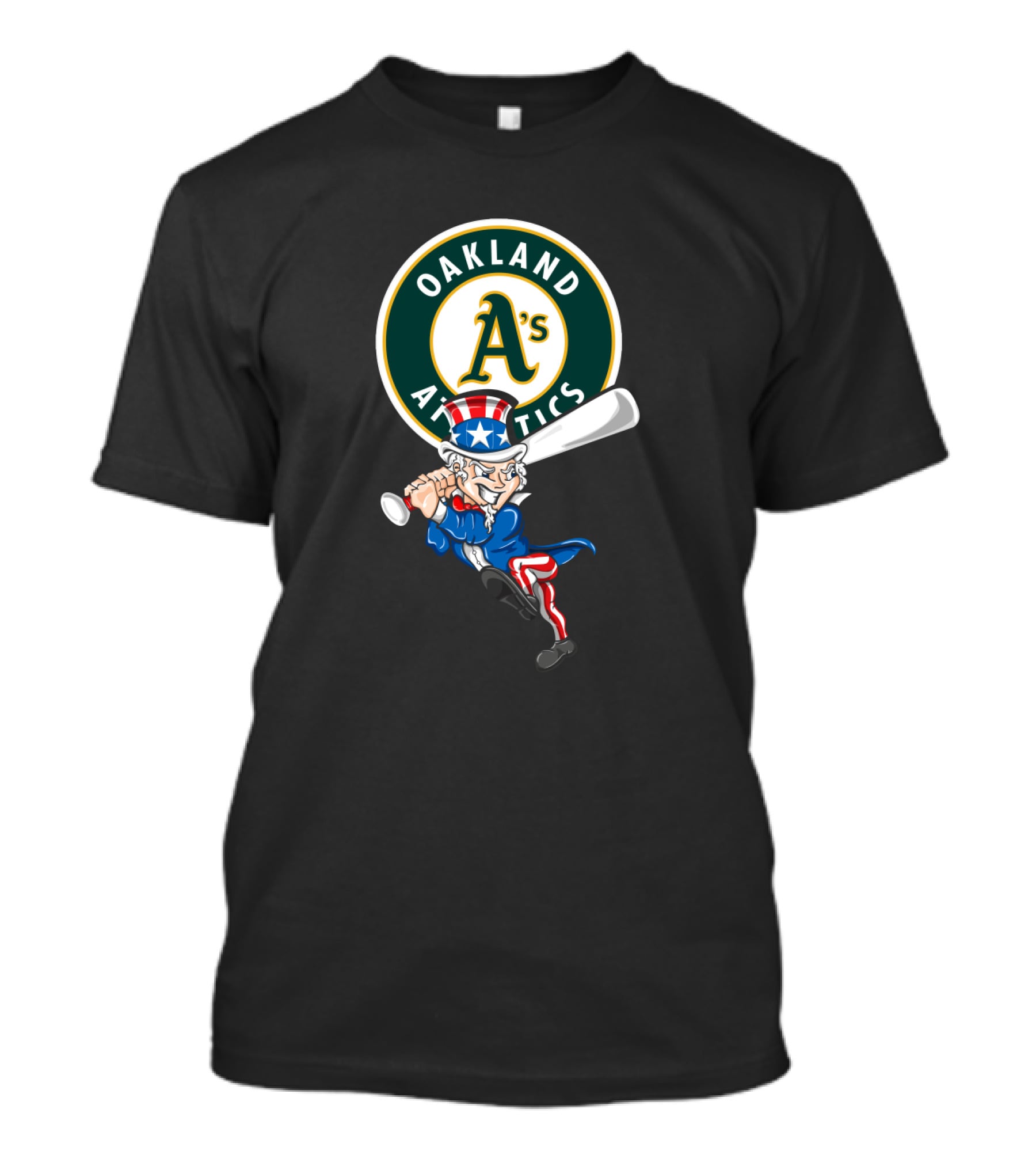 Oakland Athletics Uncle Sam Baseball Patriotic 4Th July Celebration T-Shirt