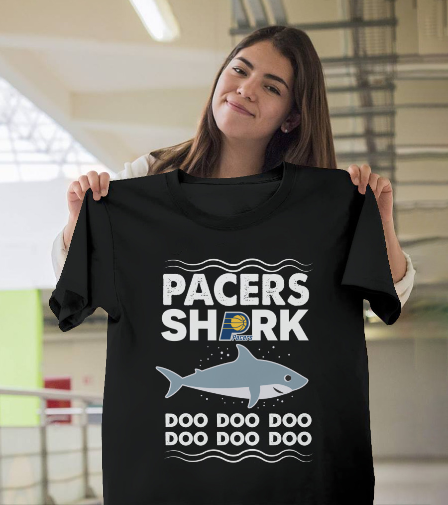 Pacers Shark Doo Doo Doo Indiana Basketball Logo Fun T-Shirt