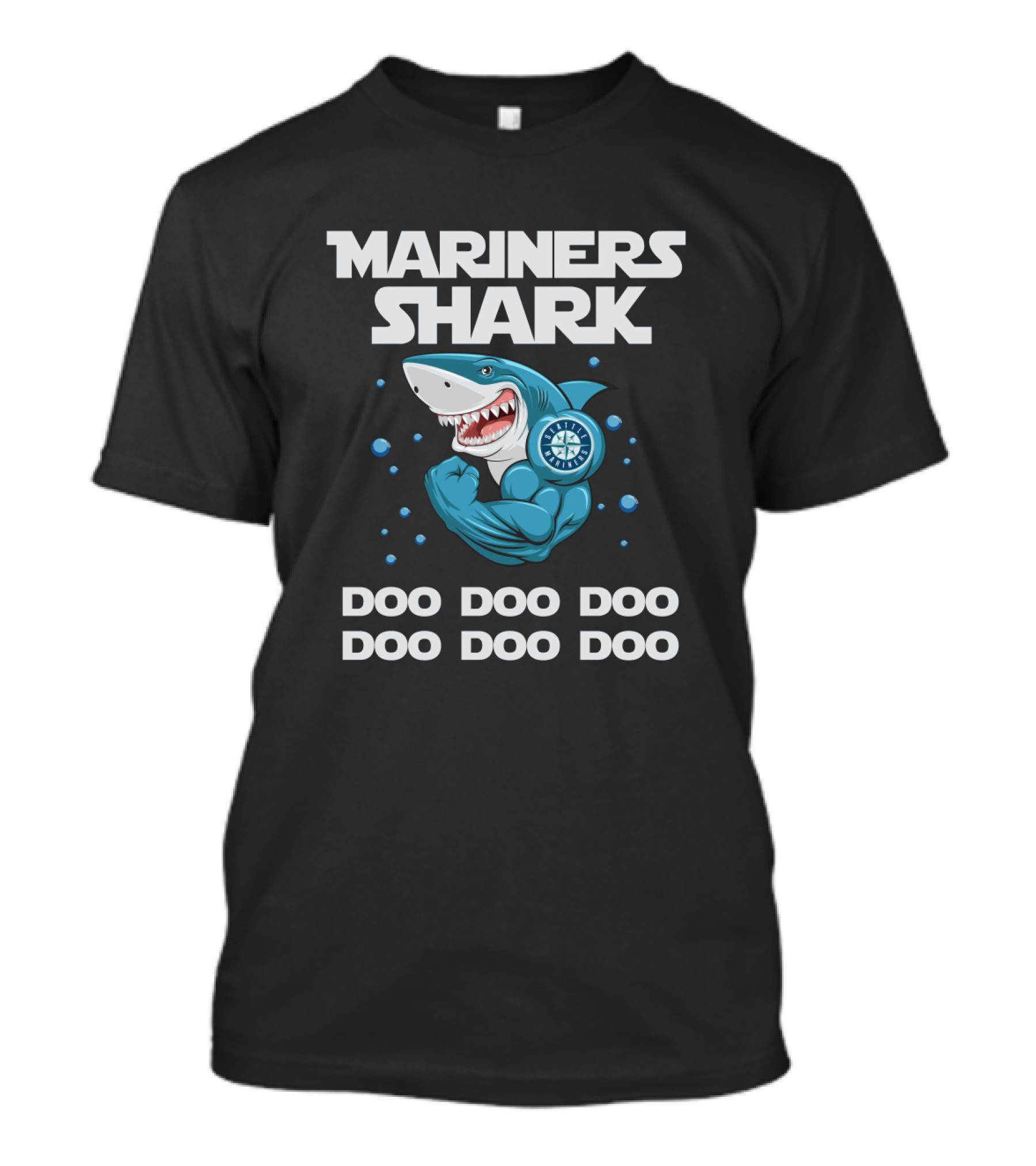 Mariners Shark Doo Doo Doo Catchy Nautical Seattle Baseball T-Shirt