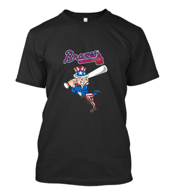 Braves Uncle Sam Patriotic 4Th Of July Baseball T-Shirt