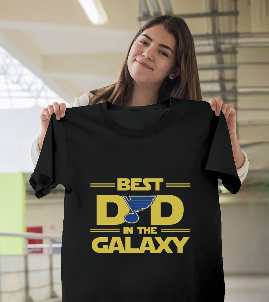 Best Dad In The Galaxy St. Louis Blues T-Shirt