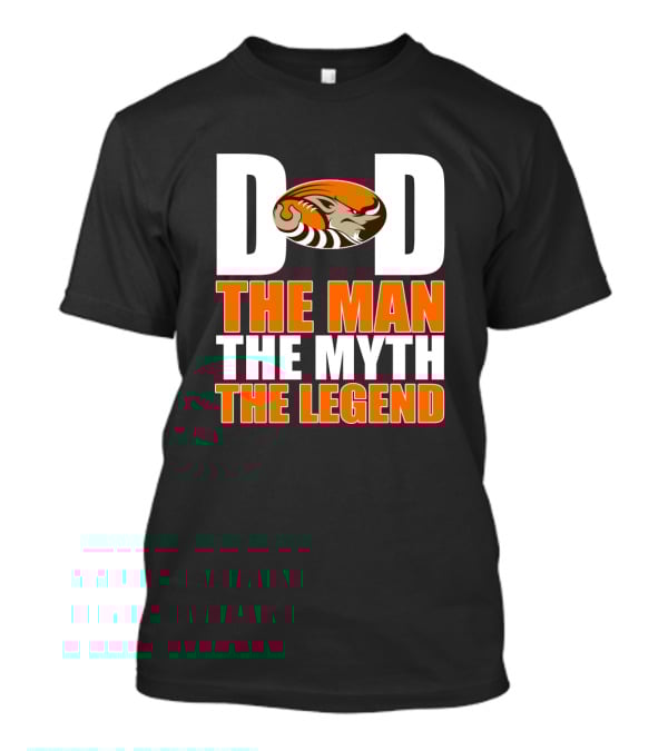 Cleveland Browns Dad The Man The Myth The Legend Football Theme T-Shirt