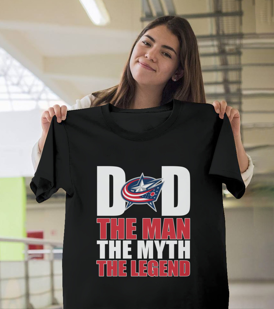 Columbus Blue Jackets Dad The Man The Myth The Legend T-Shirt