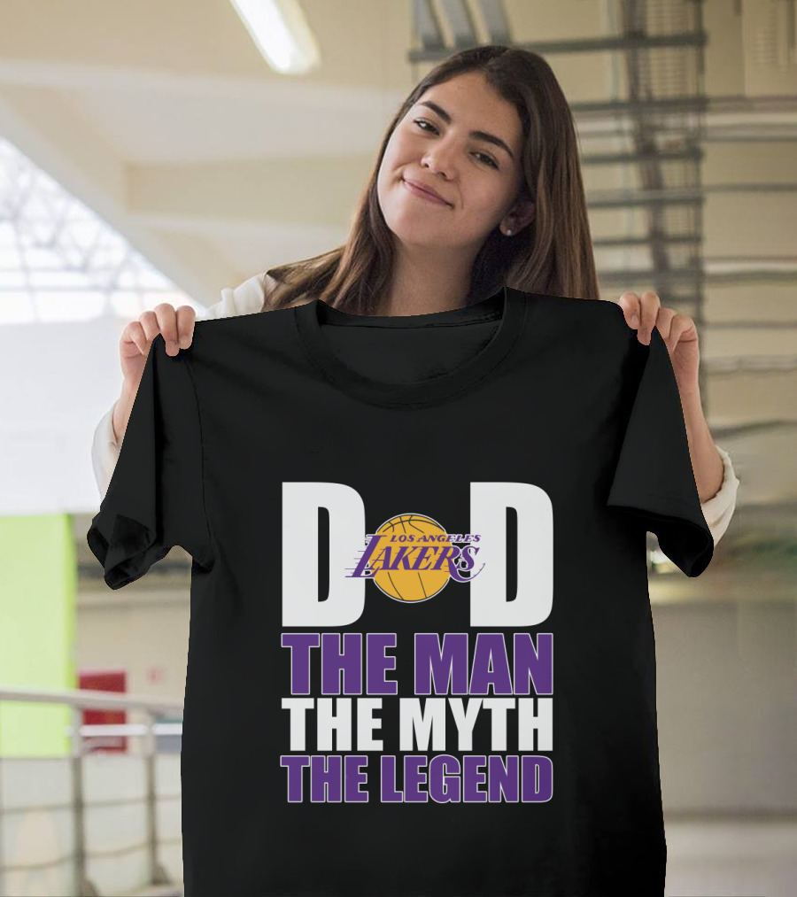 Los Angeles Lakers Dad The Man The Myth The Legend T-Shirt