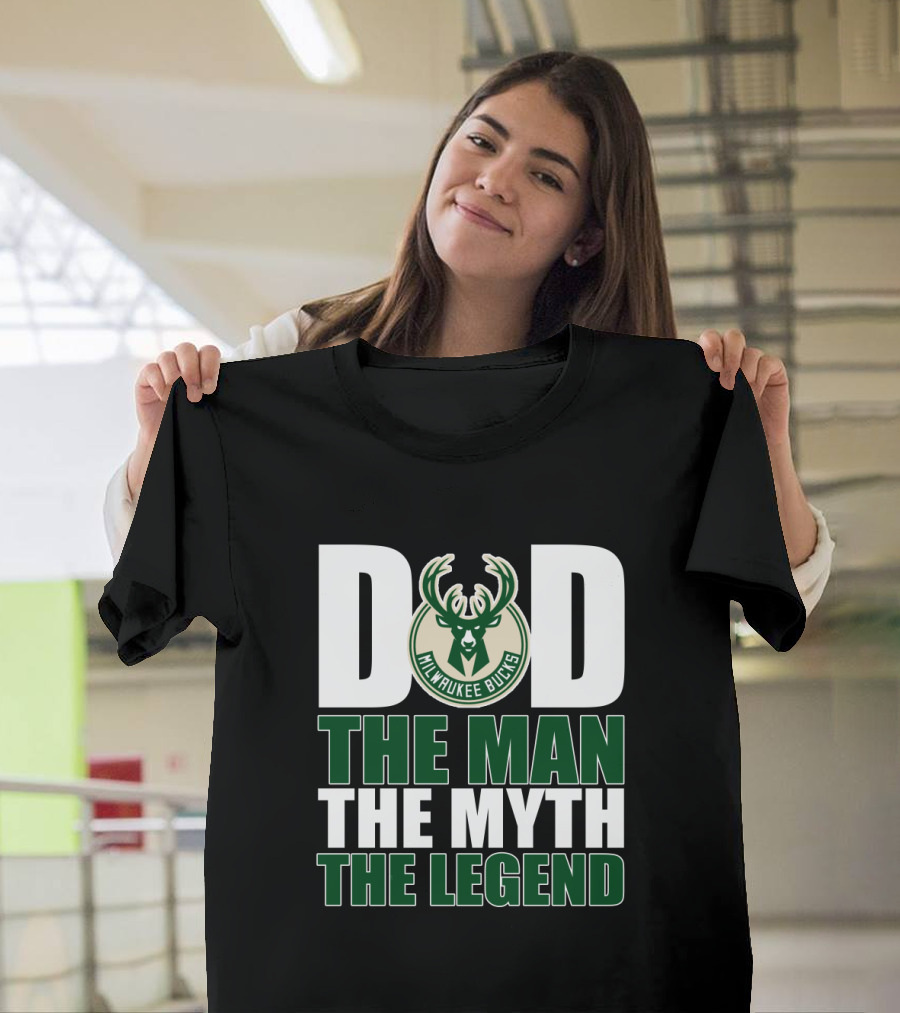Milwaukee Bucks Dad The Man The Myth The Legend T-Shirt