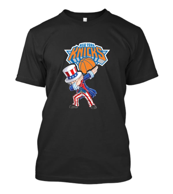 Uncle Sam Dabbing New York Knicks Basketball 4Th July Celebration T-Shirt