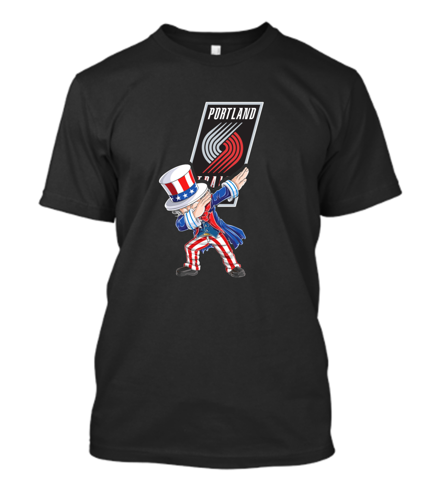 Portland Trail Blazers Uncle Sam Dabbing For 4Th Of July T-Shirt