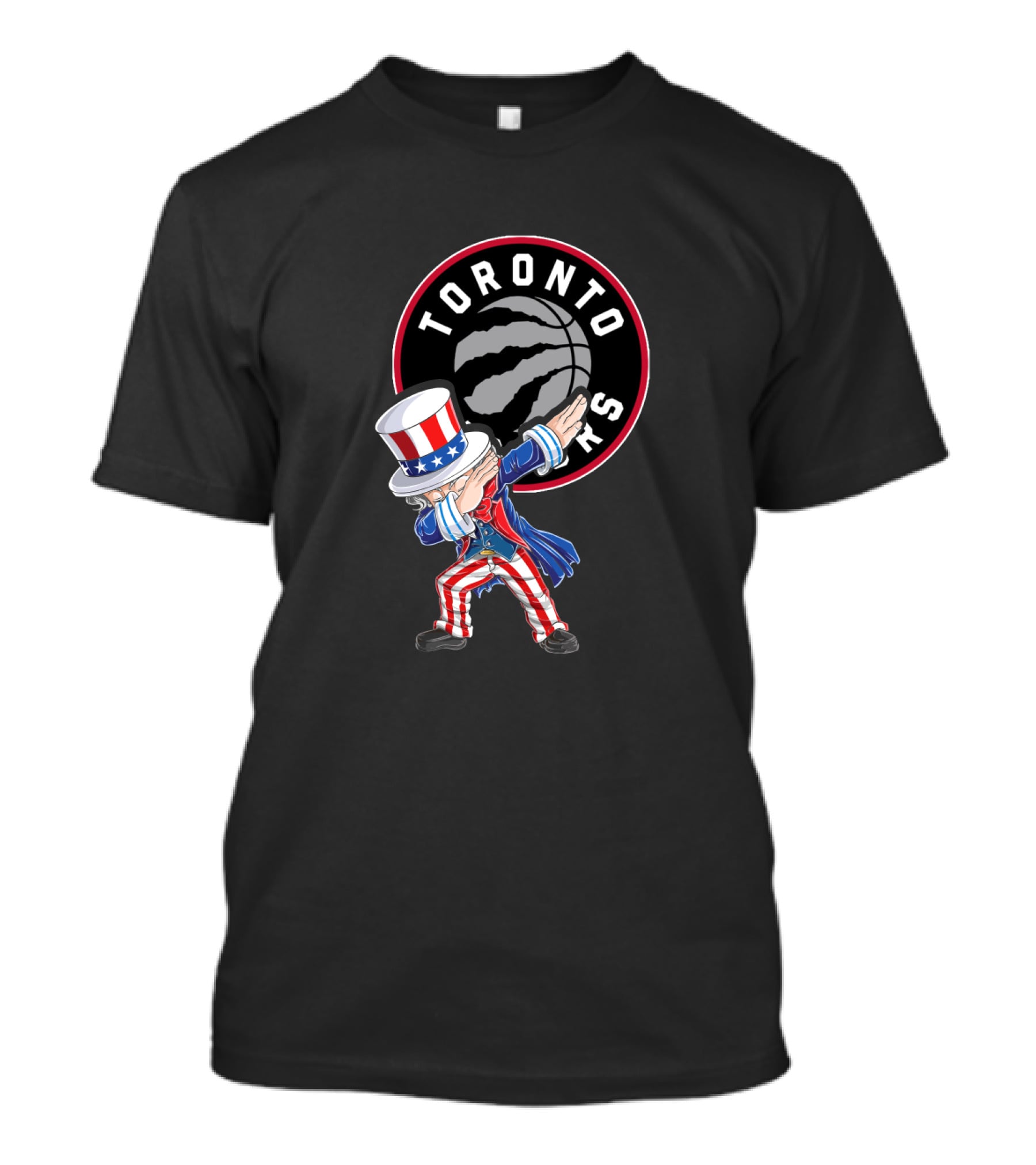 Uncle Sam Dabbing Toronto Raptors Fourth Of July Celebration T-Shirt
