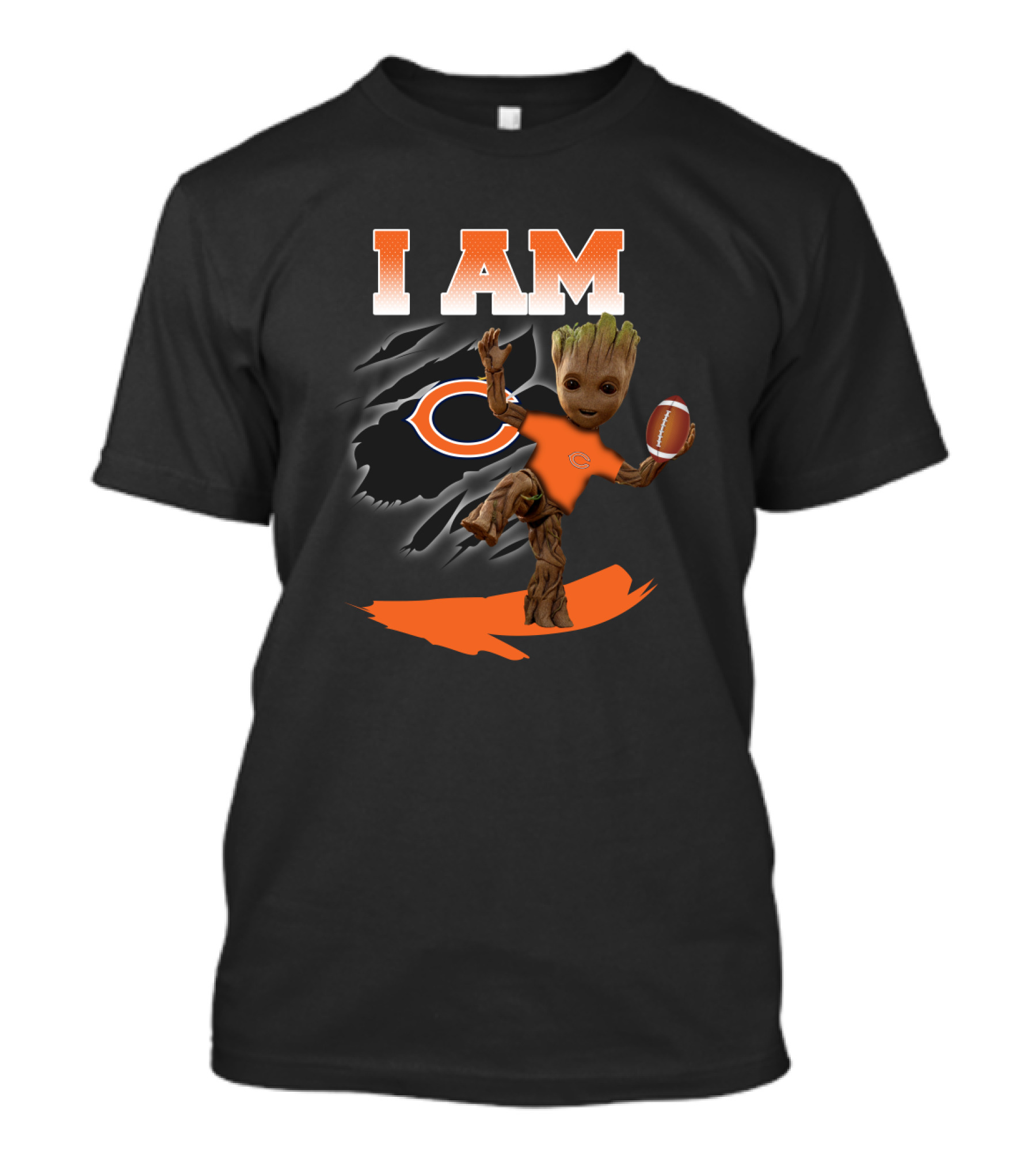I Am Chicago Bears Groot Football Fan T-Shirt