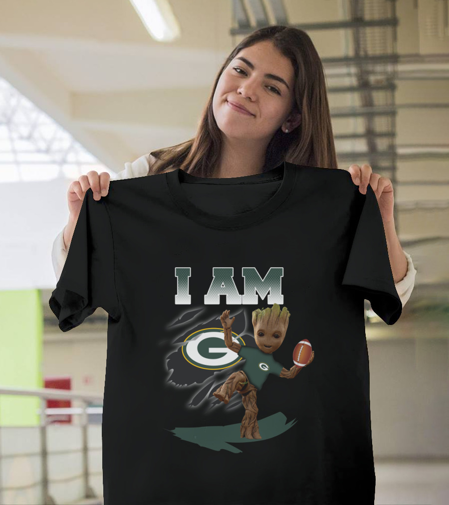 I Am Green Bay Packers Groot Fan Football T-Shirt