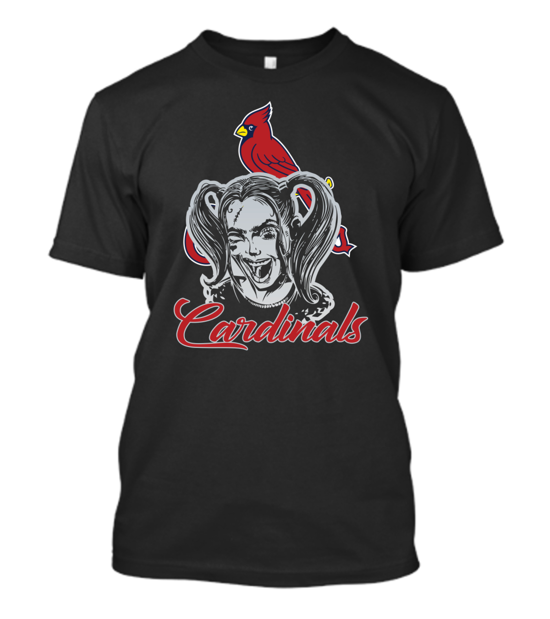 Harley Quinn St. Louis Cardinals Collaboration T-Shirt