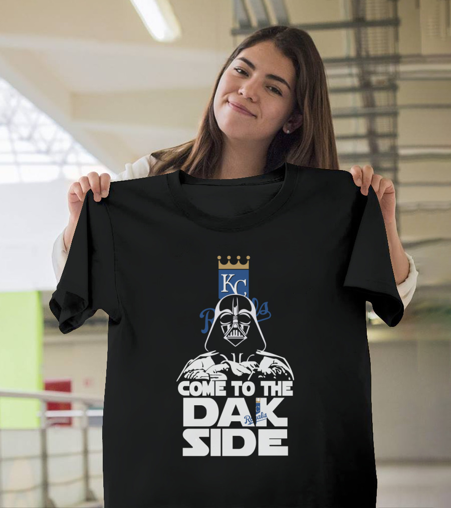 Come To The Dark Side Kc Royals Darth Vader T-Shirt