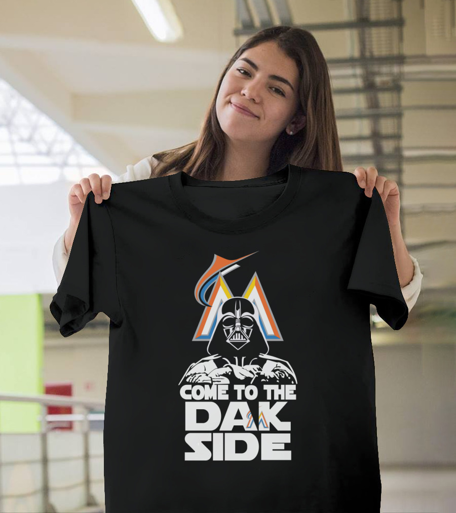 Darth Vader Come To The Dark Side Miami Marlins Fans T-Shirt