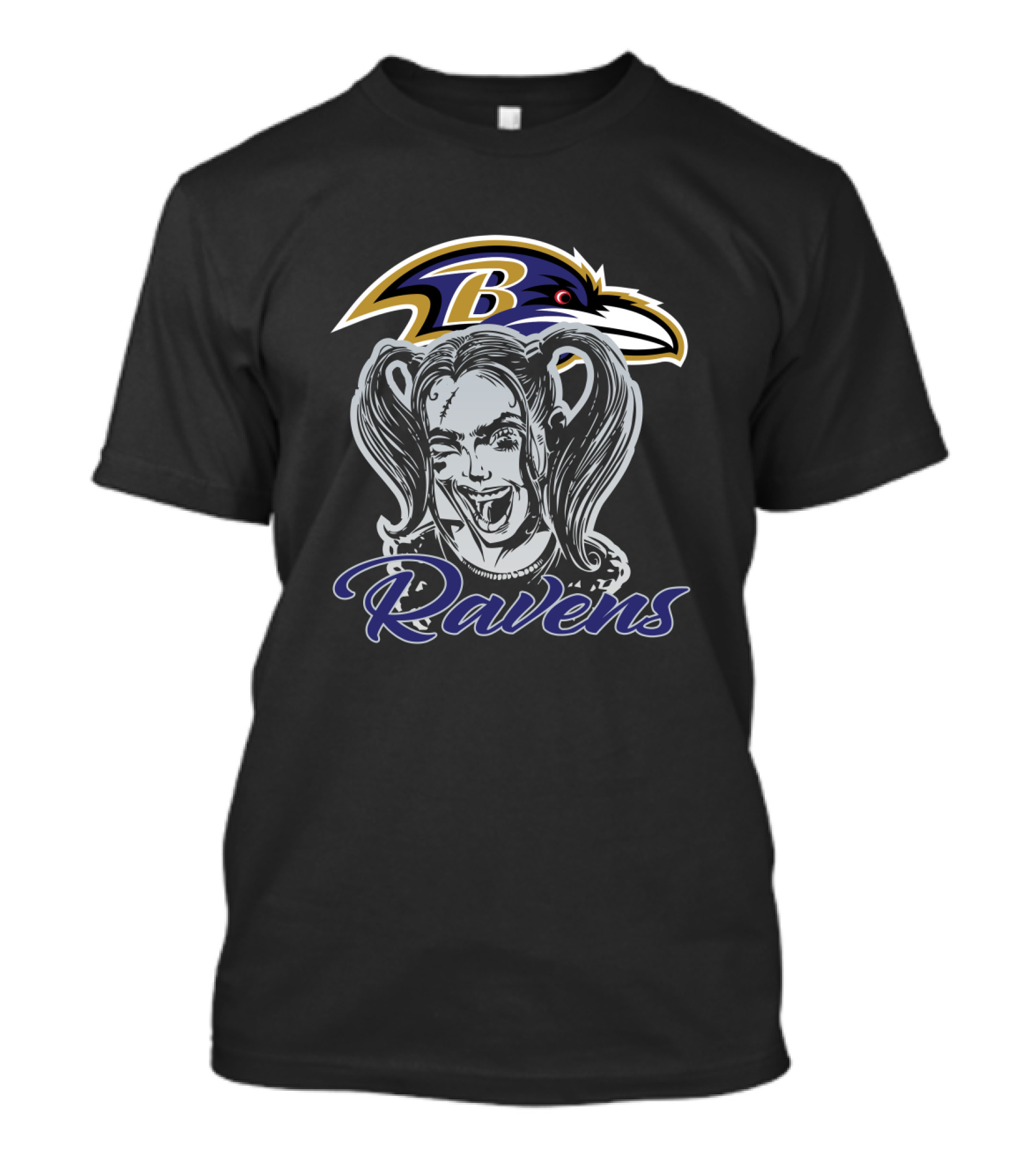 Harley Quinn Baltimore Ravens Ravens Fans T-Shirt