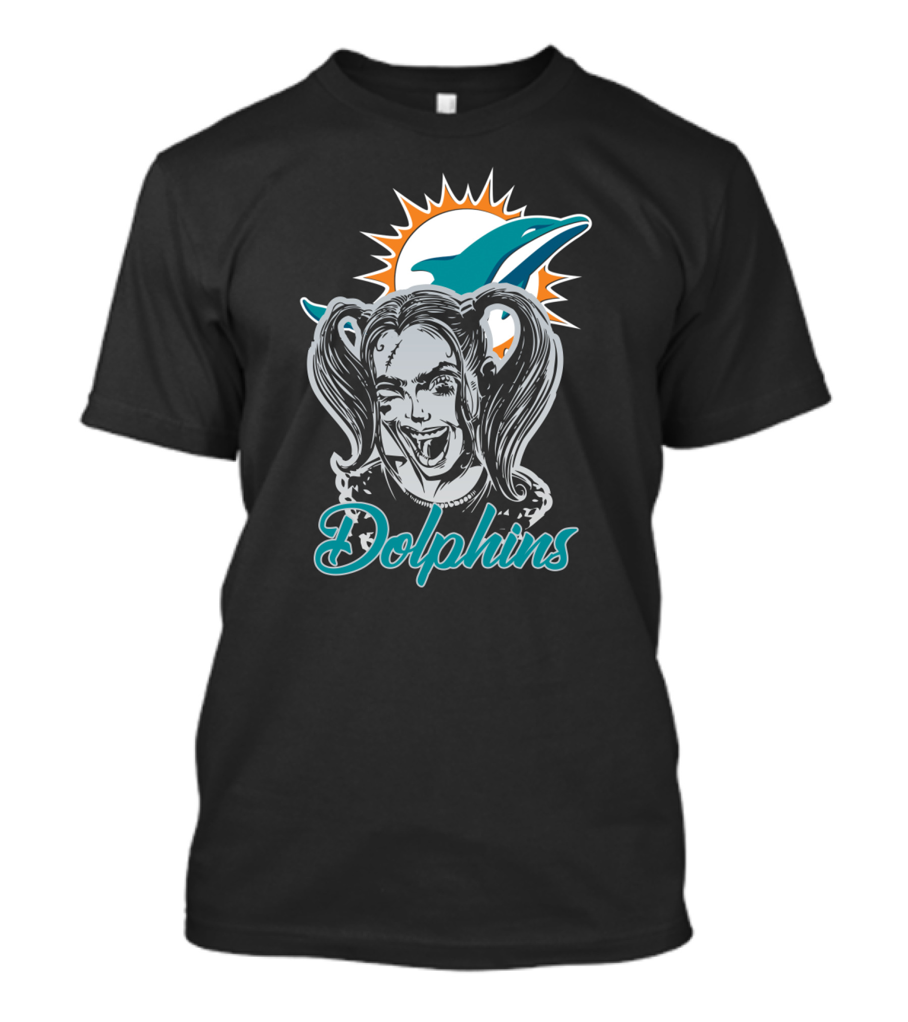 Harley Quinn Miami Dolphins Enthusiasts T-Shirt