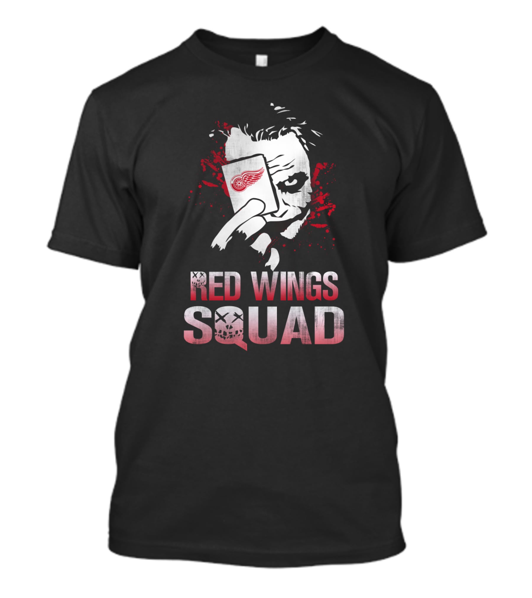 Red Wings Squad Joker Detroit Red Wings Fans T-Shirt