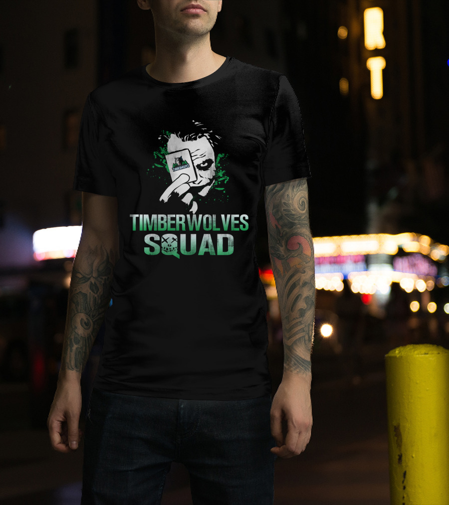 Timberwolves Squad Joker Card Fan T-Shirt