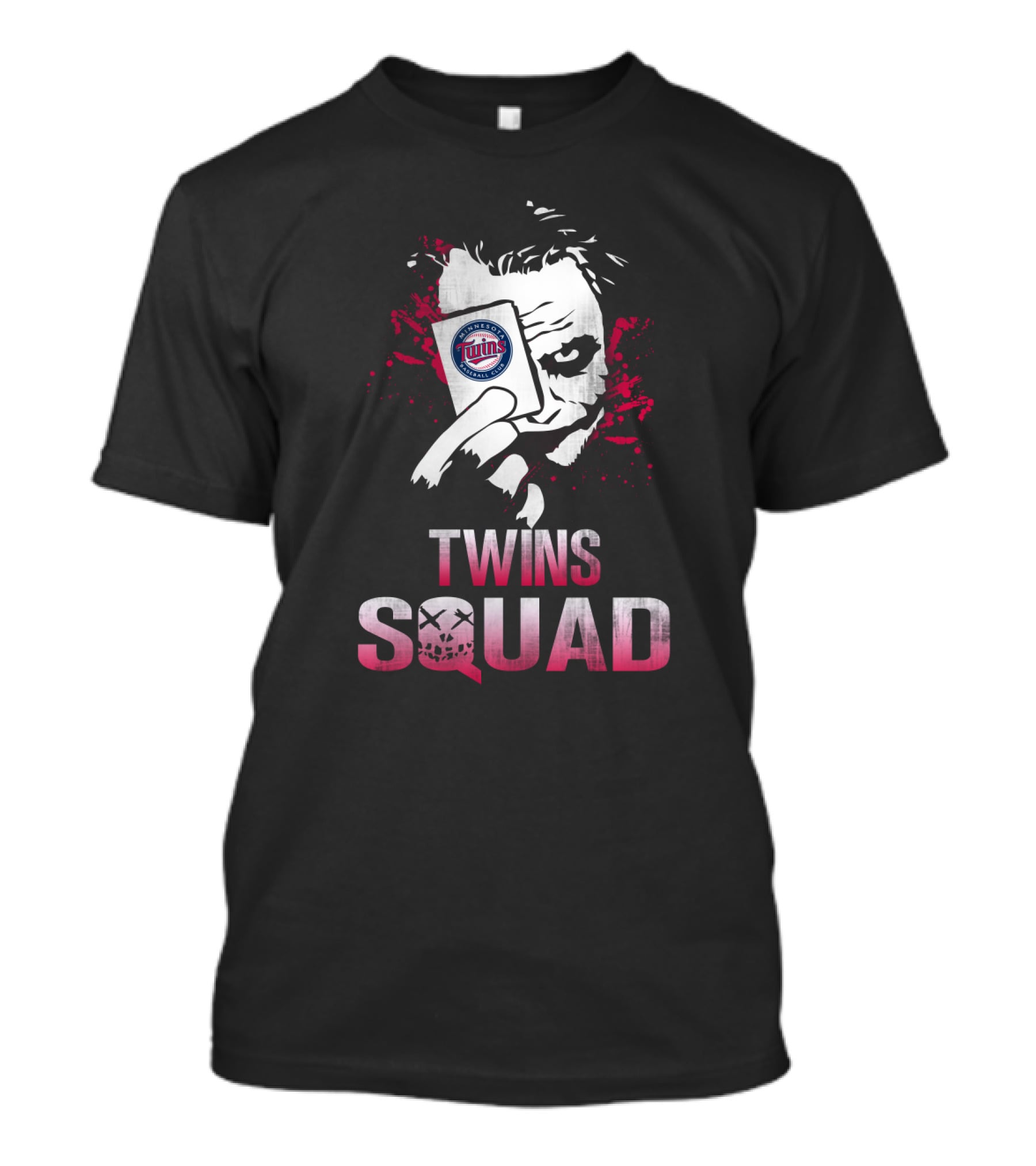 Twins Squad Joker Minnesota Twins Logo Card T-Shirt