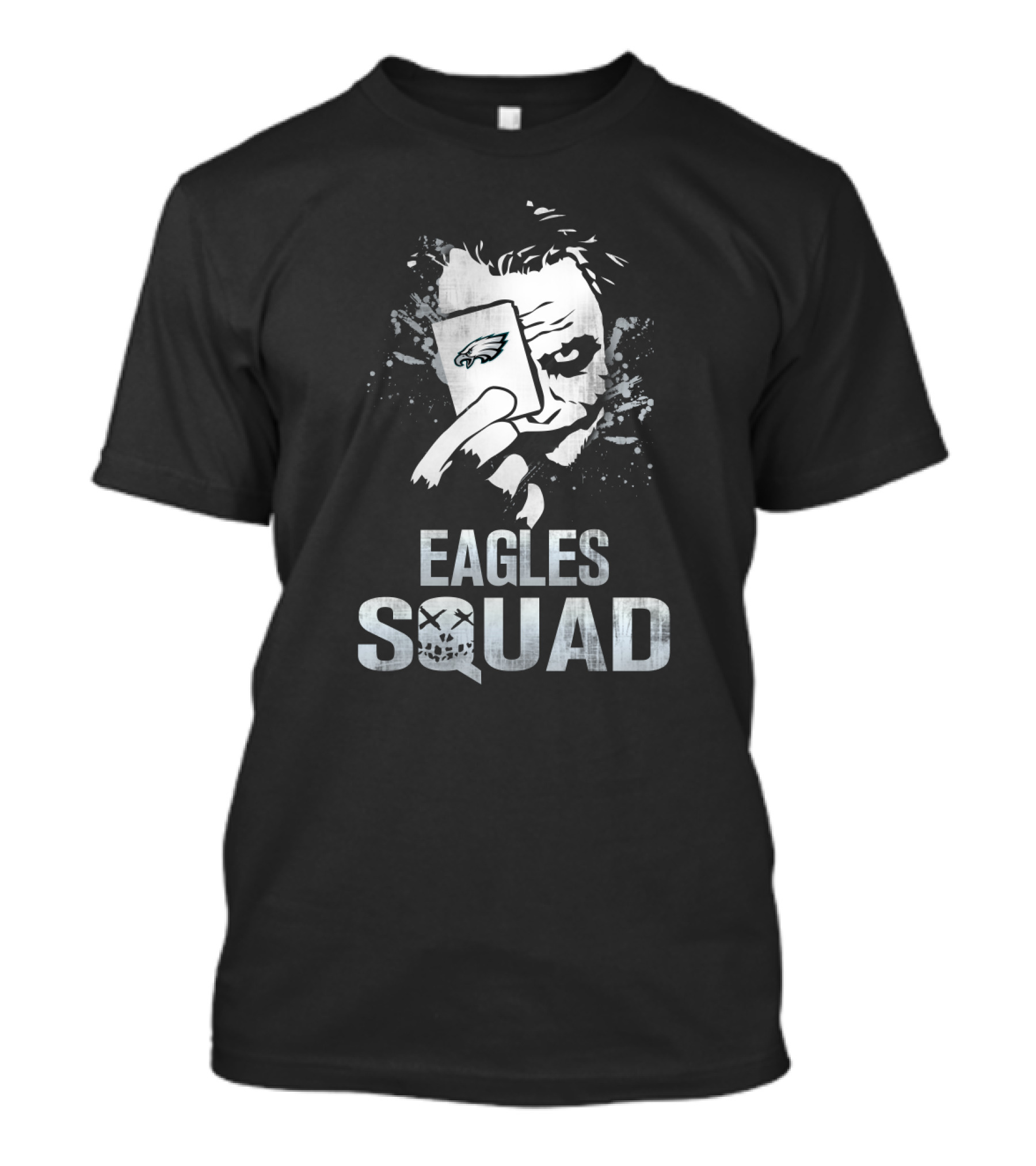 Joker Card And Philadelphia Eagles Squad T-Shirt