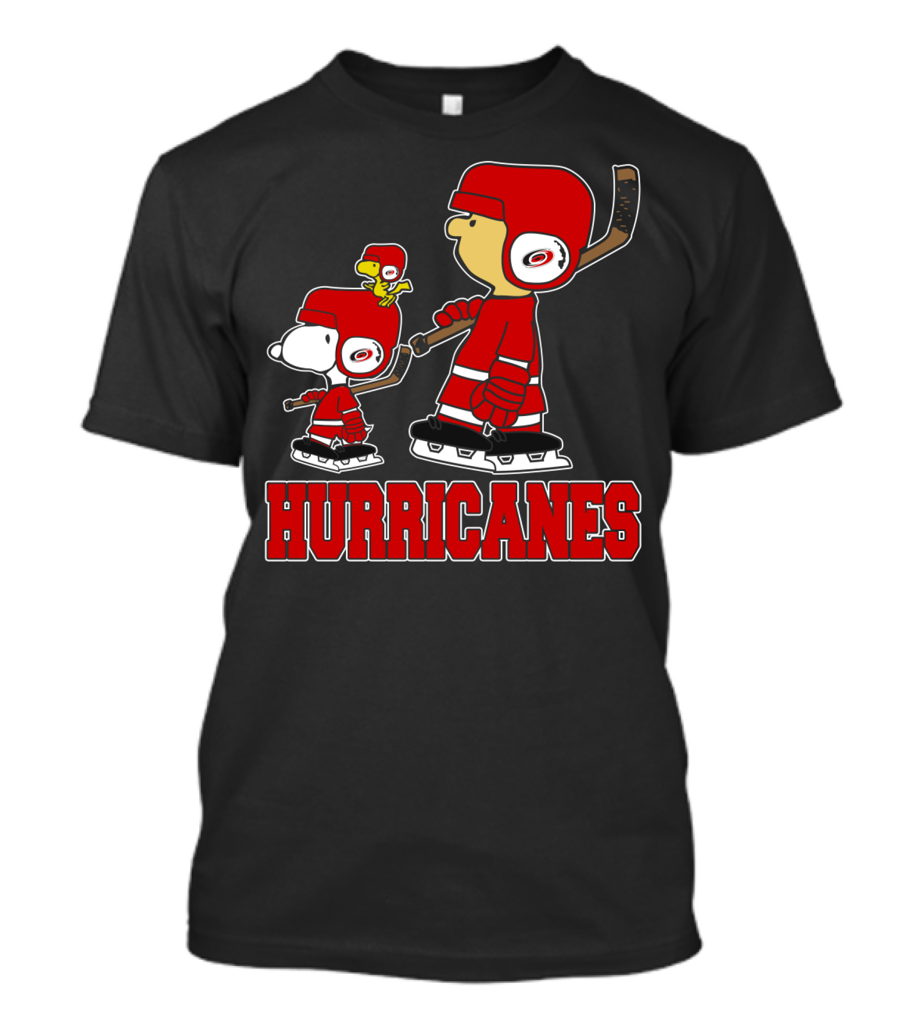 Snoopy Woodstock And Carolina Hurricanes Ice Hockey Fan Hurricanes T-Shirt