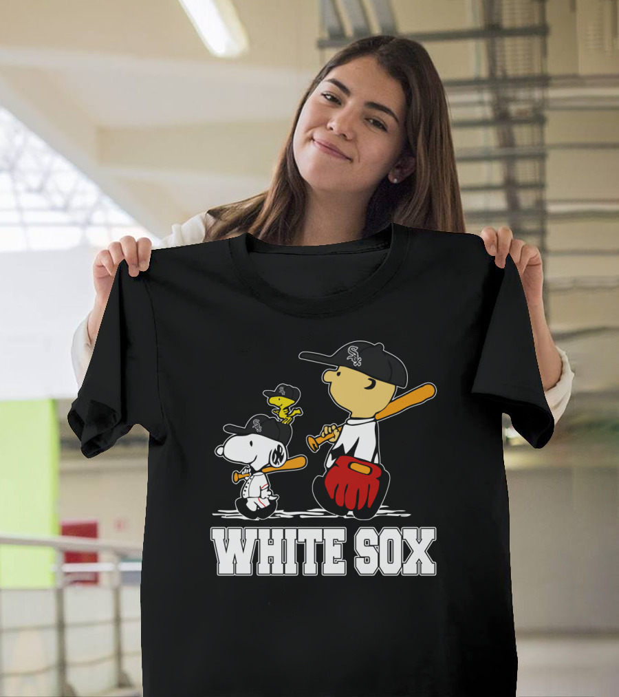 Snoopy Woodstock White Sox Fans T-Shirt