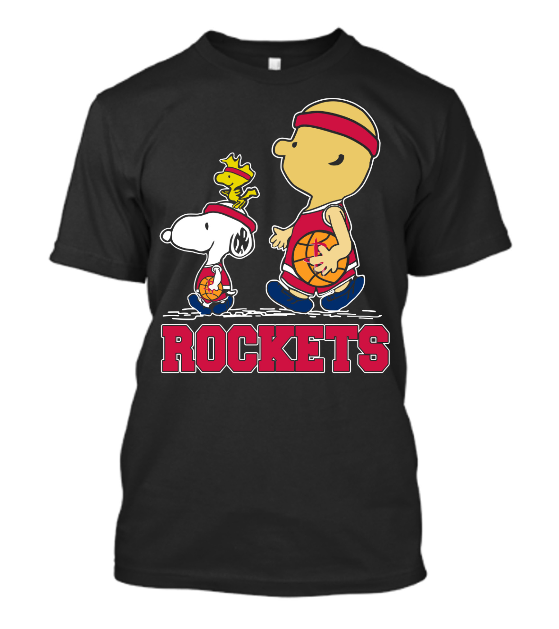 Snoopy Woodstock Basketball Rockets Peanuts Fans T-Shirt