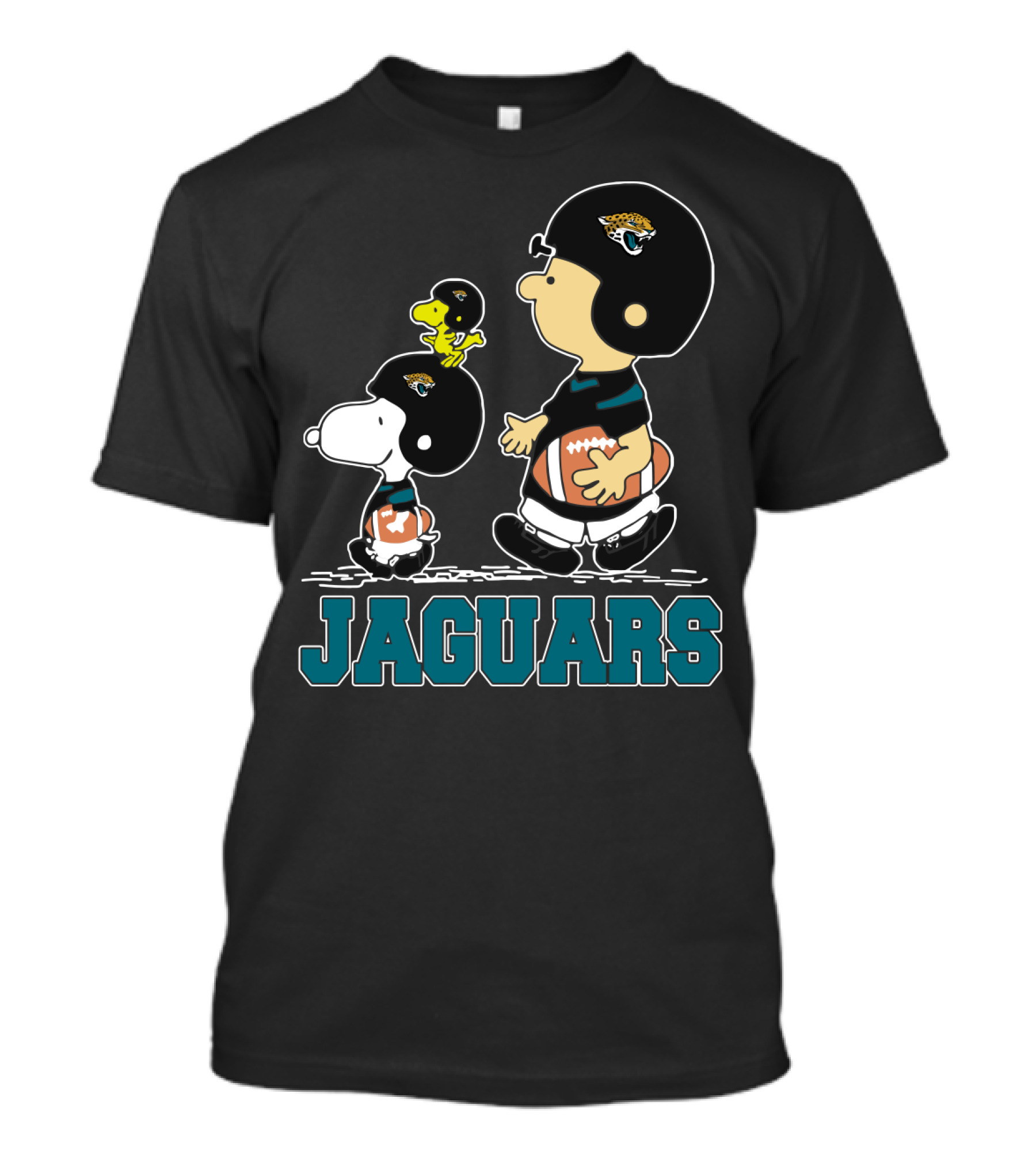 Snoopy Woodstock Jaguars Football Fans Peanuts Jacksonville T-Shirt