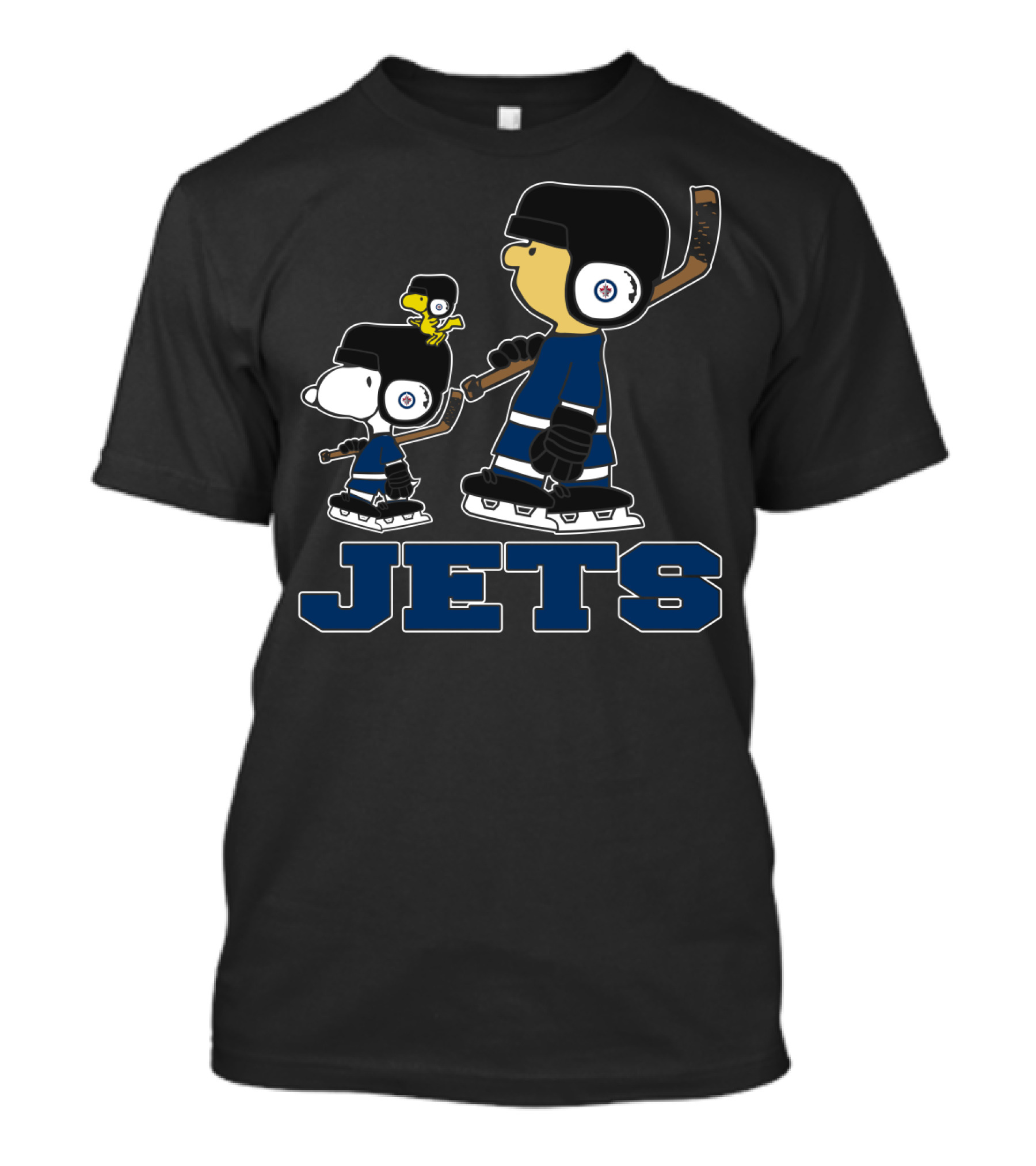 Snoopy And Woodstock Winnipeg Jets Hockey Fans T-Shirt