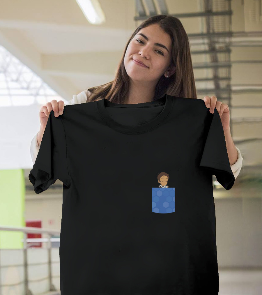 Voltron Legendary Defender Dreamworks Lance Blue Hexagon Pocket T-Shirt