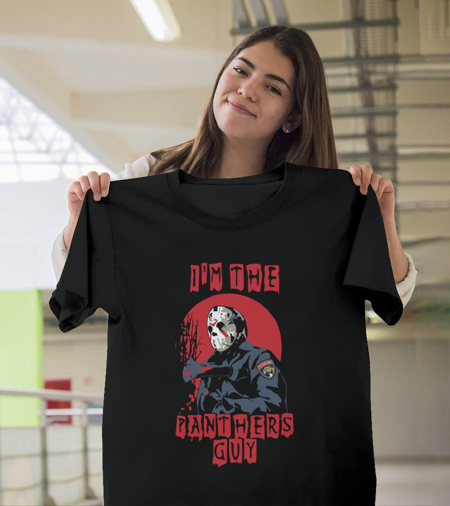I'm The Panthers Guy Jason Voorhees Florida Hockey Crossover T-Shirt