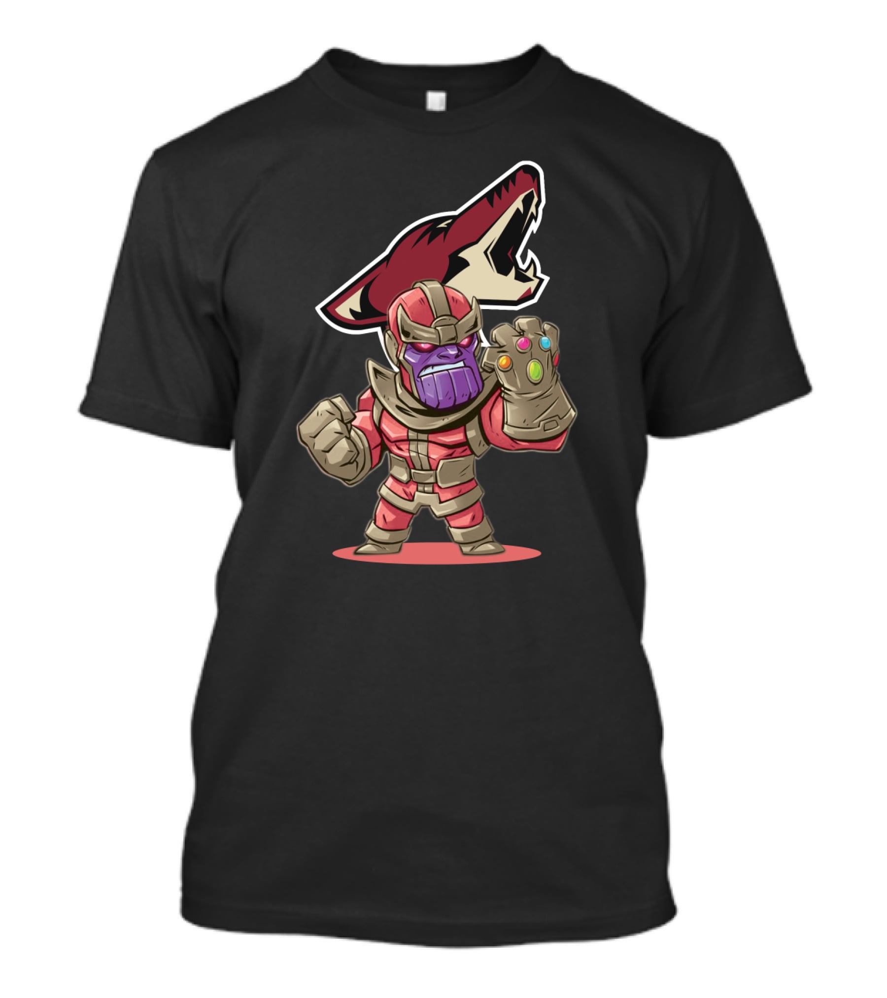 Thanos Arizona Coyotes Fans Crossover Infinity Gauntlet Nhl T-Shirt