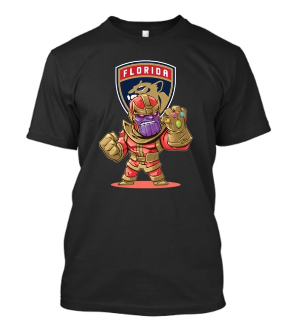 Florida Panthers Meets Thanos Unstoppable Gauntlet Fan Power T-Shirt
