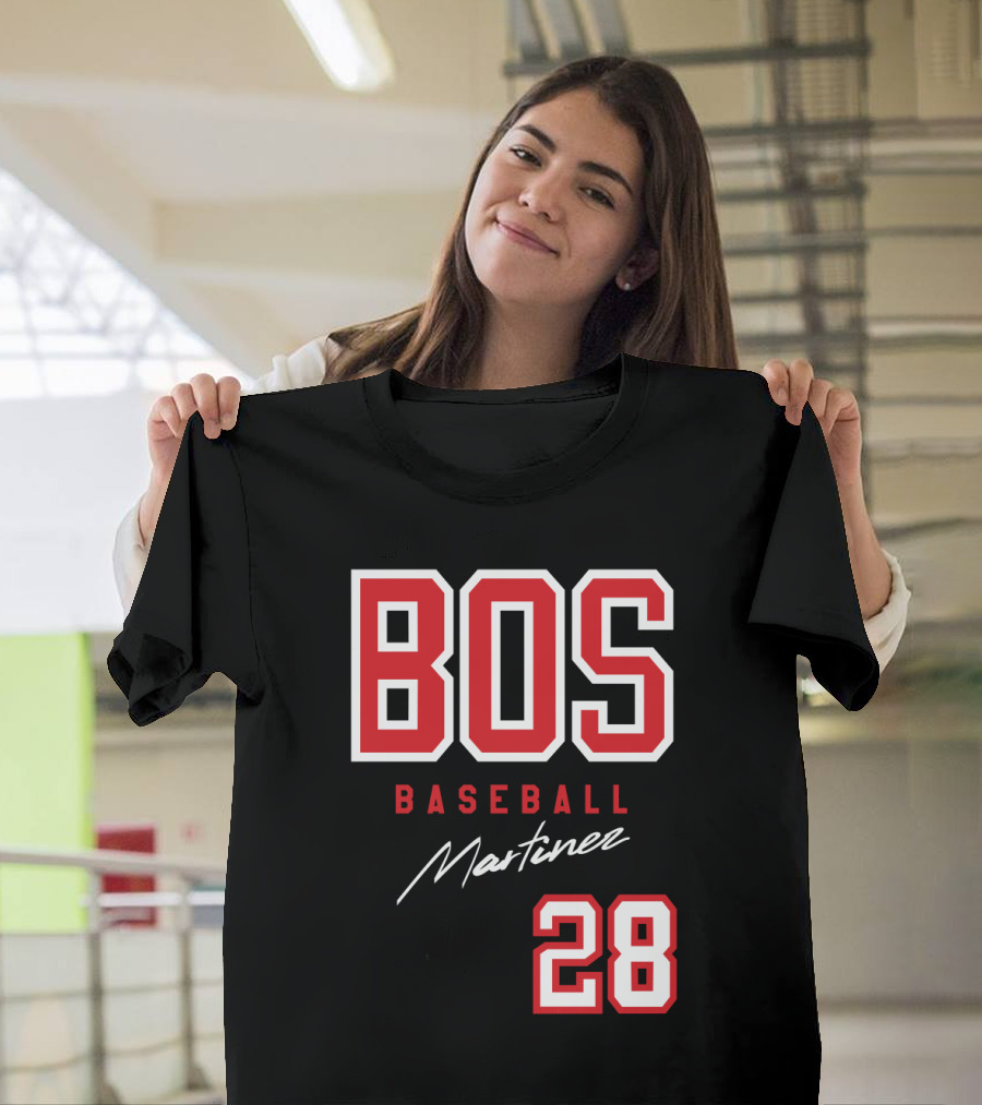 BOS Baseball Martinez 28 Boston Red Sox J D Martinez Fans T-Shirt