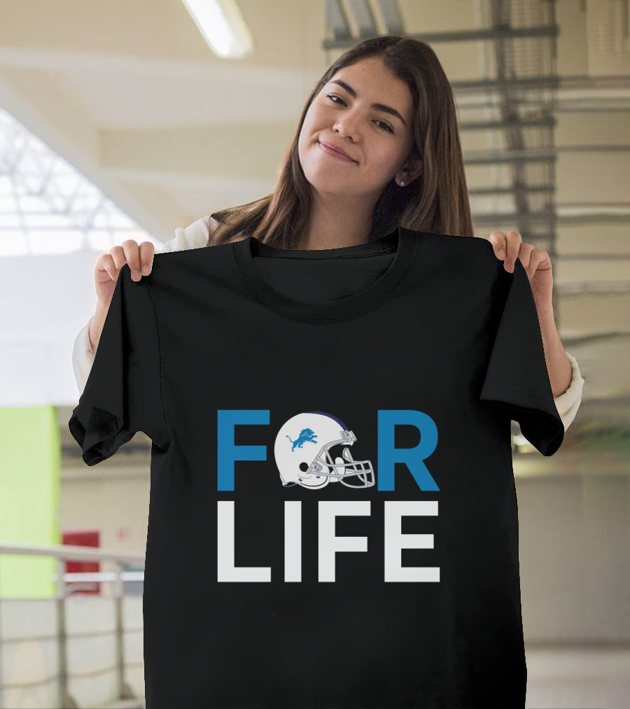 Detroit Lions Helmet For Life Fan Pride T-Shirt