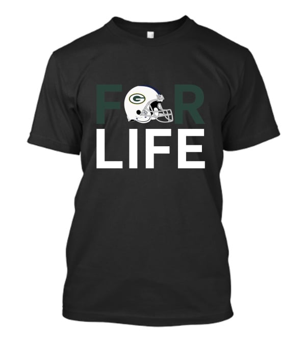 Green Bay Packers Helmet Fanatic Pride For Life T-Shirt