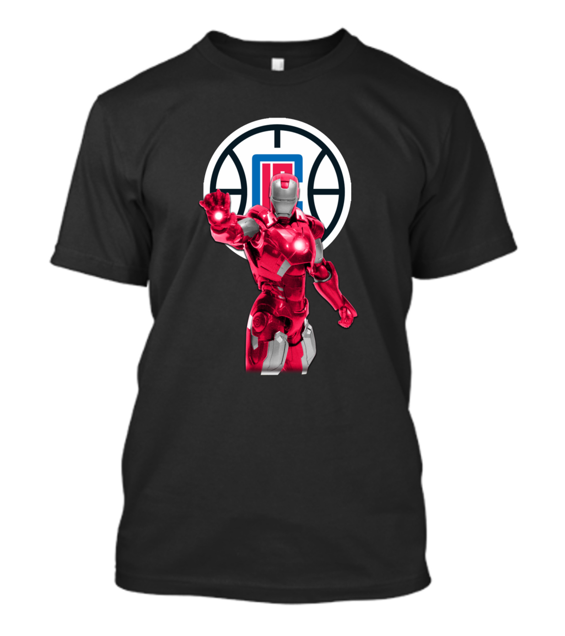 Iron Man La Clippers Basketball Hero Crossover T-Shirt