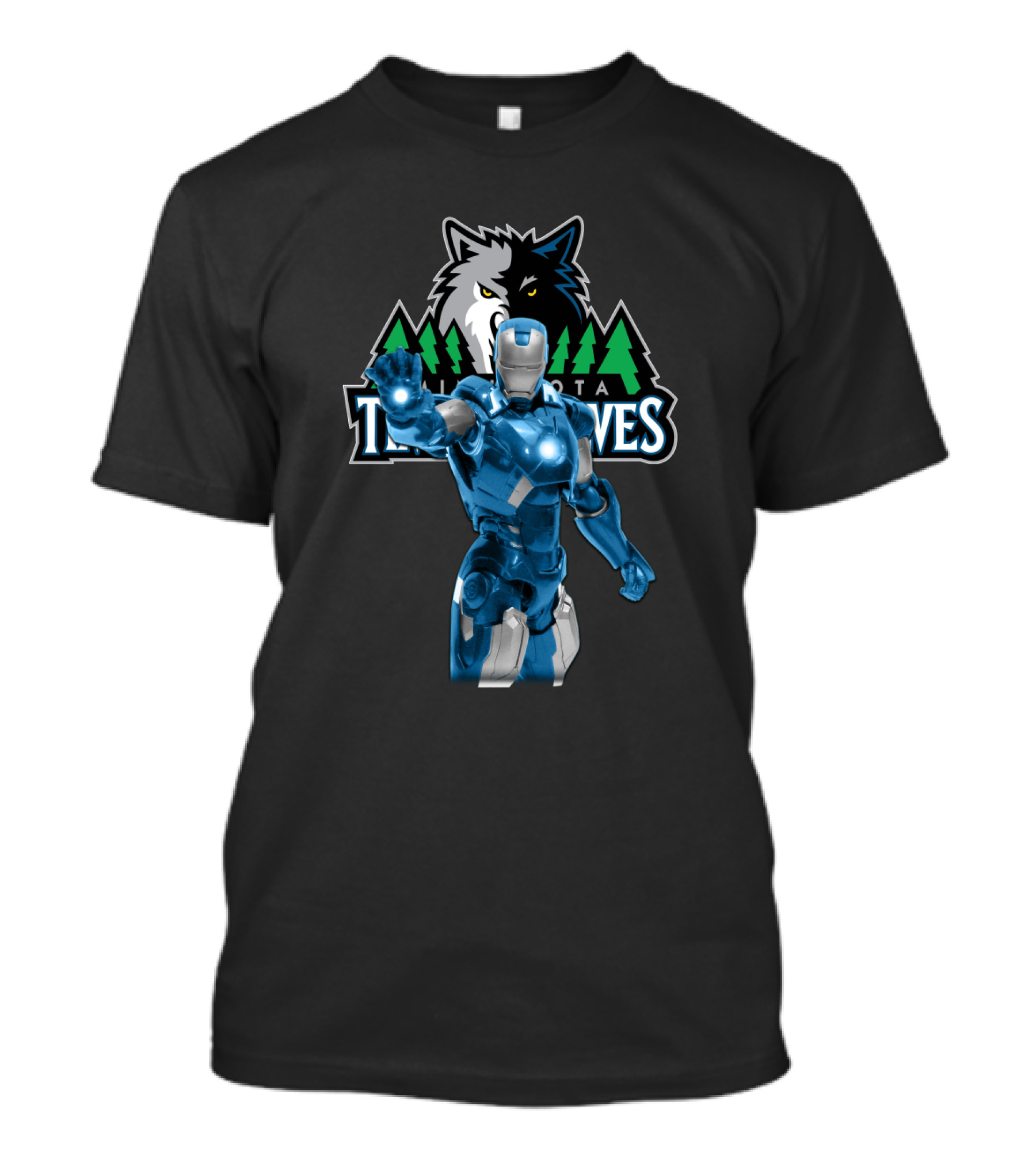 Iron Man Minnesota Timberwolves Crossover Appeal For Fans T-Shirt