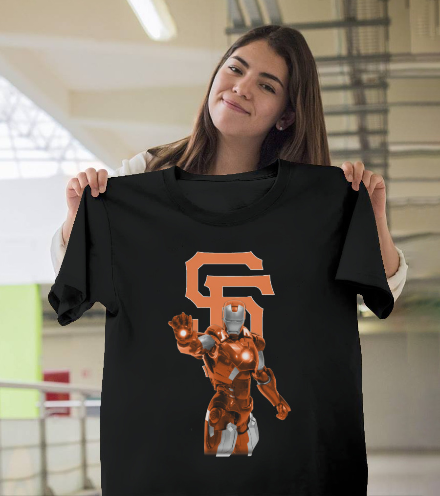 Iron Man SF Giants Crossover T-Shirt