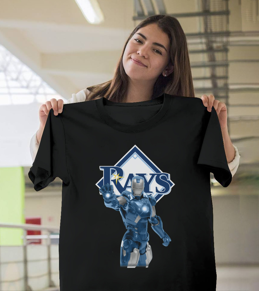 Tampa Bay Rays Iron Man Crossover Marvel Baseball Collaboration T-Shirt