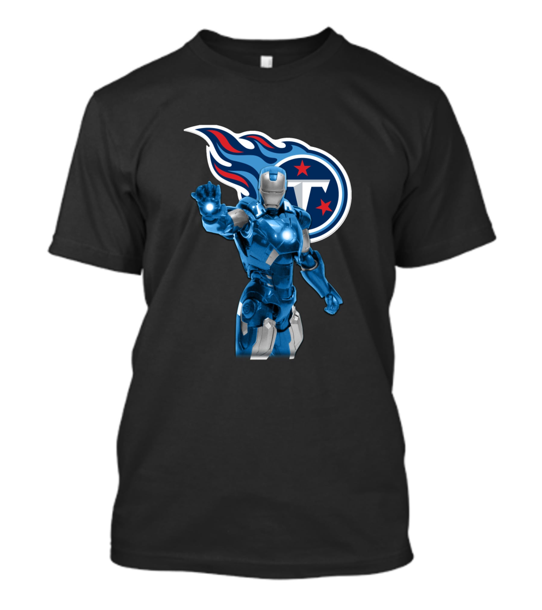 Iron Man Crossover With Tennessee Titans Fan Gear T-Shirt