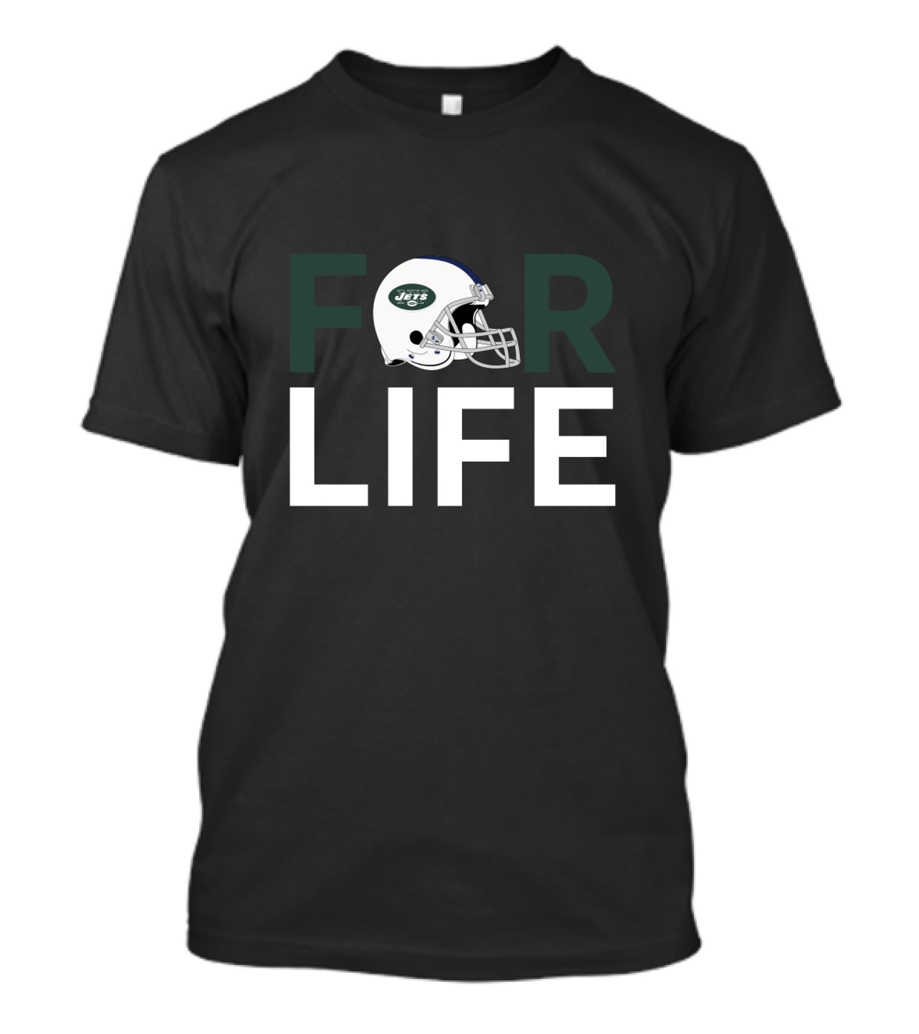 New York Jets Helmet For Life Fans T-Shirt