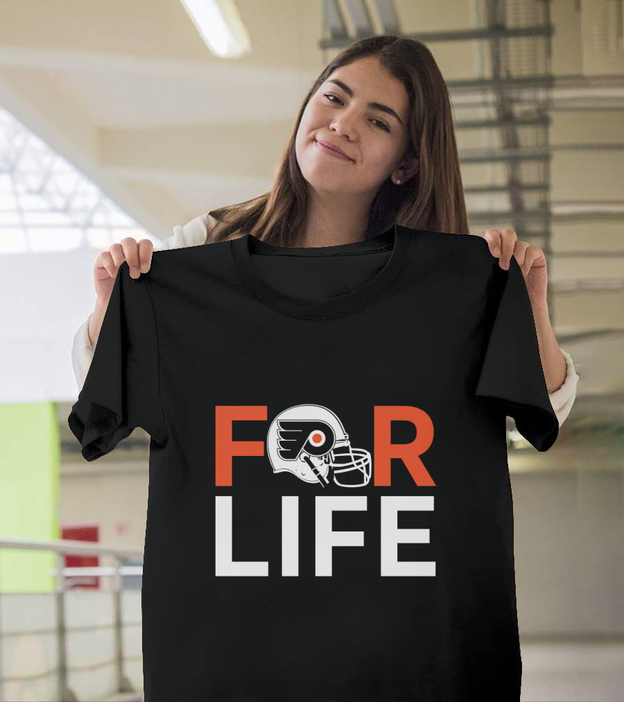 Philadelphia Flyers Helmet Symbol For Life Fan Loyalty T-Shirt