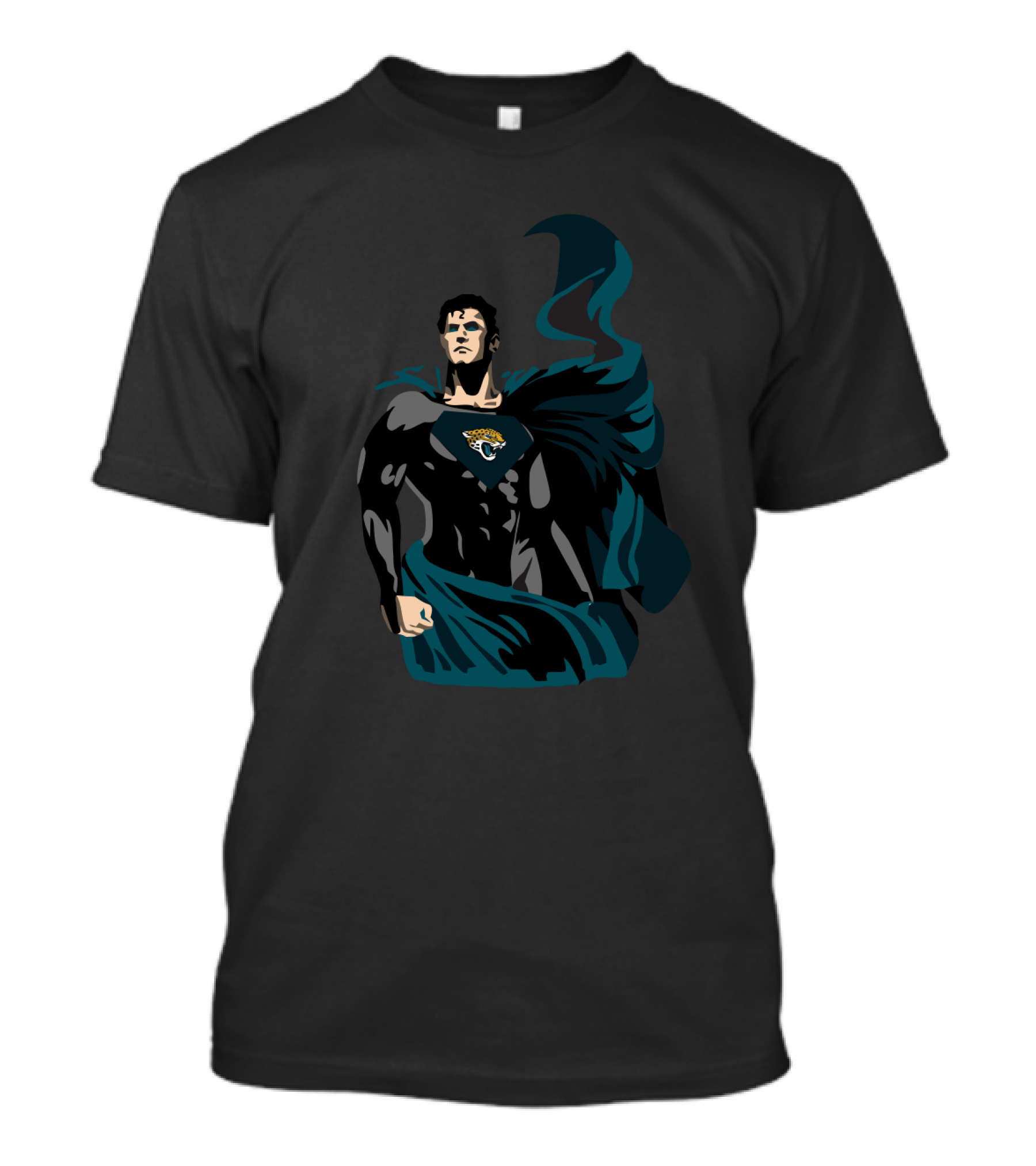 Superman Jacksonville Jaguars Fans Comic Crossover T-Shirt