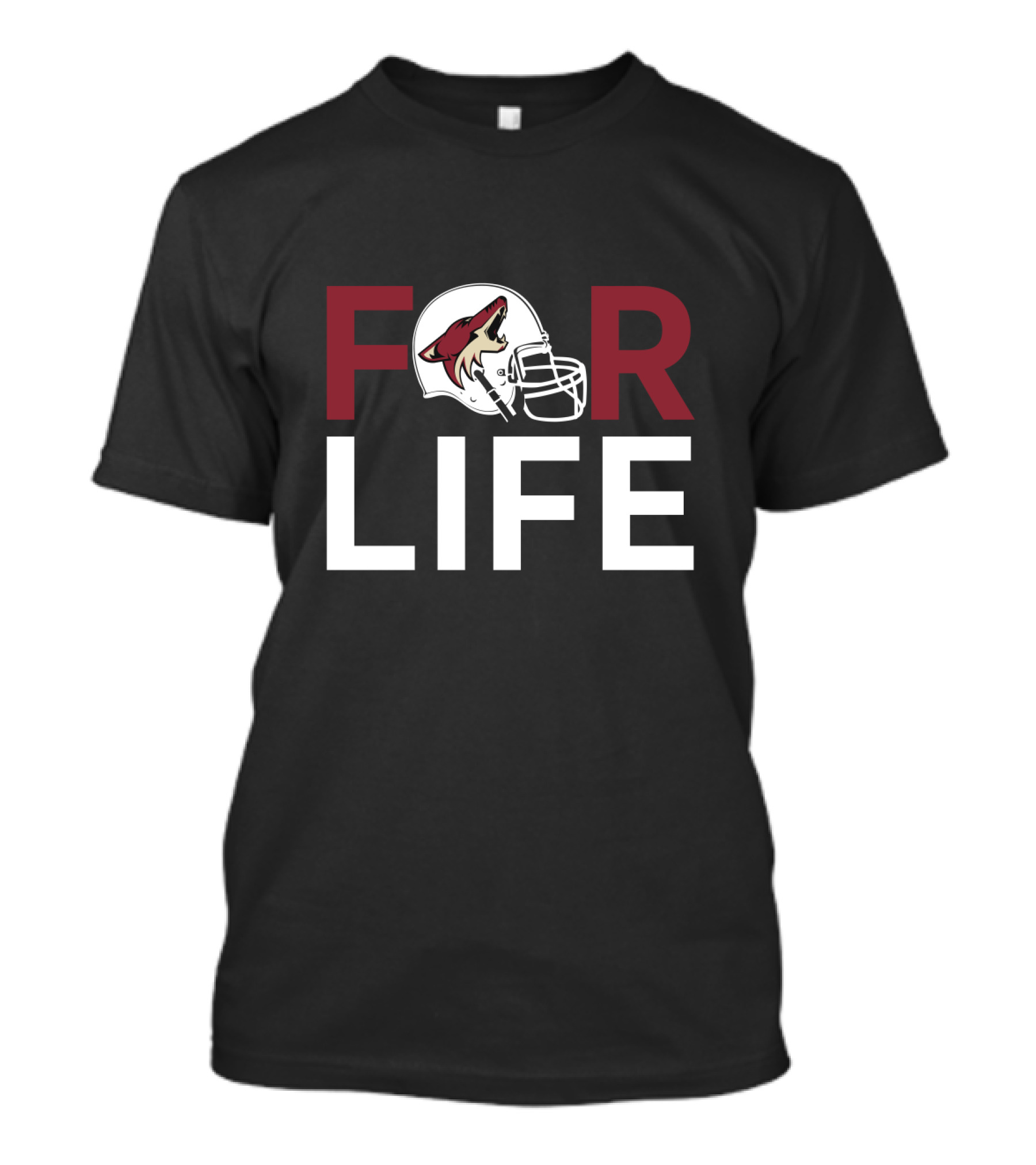 Arizona Coyotes For Life Football Helmet T-Shirt