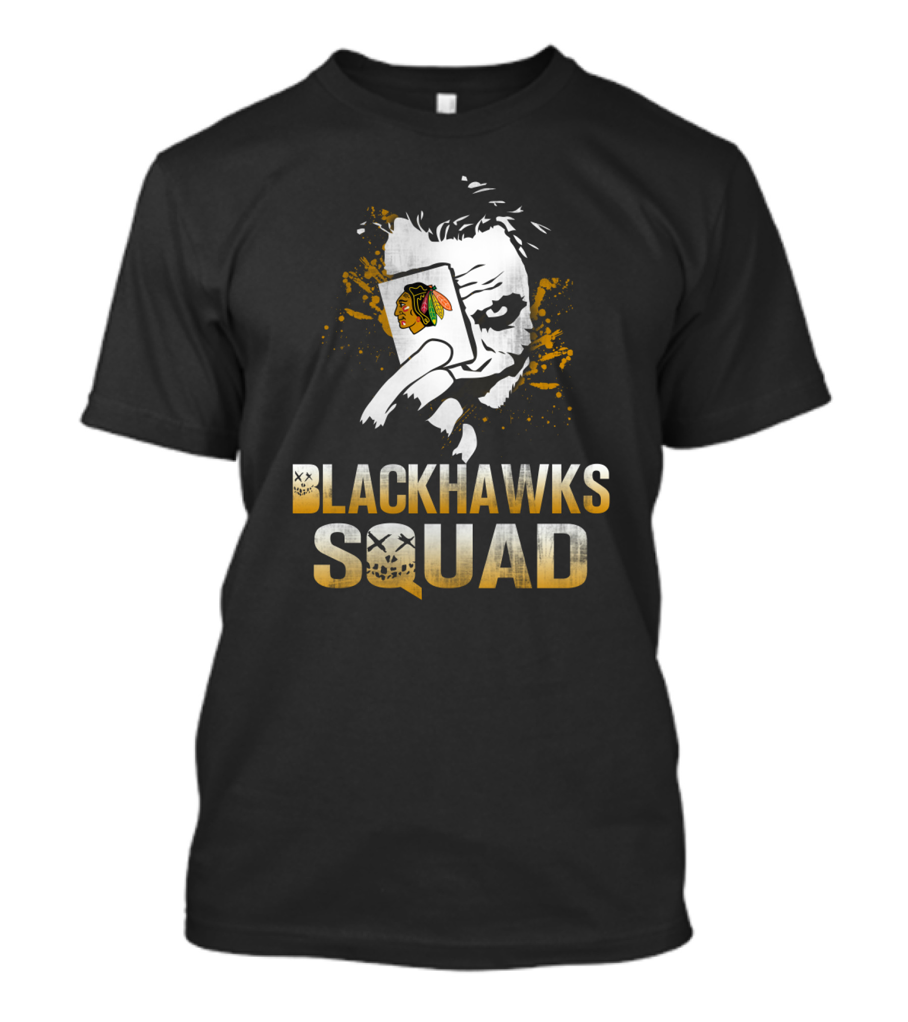 Blackhawks Squad Joker Card Chicago Fans T-Shirt
