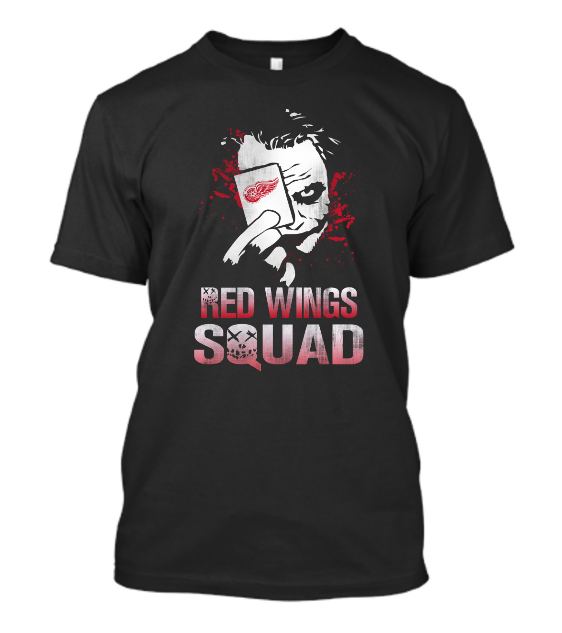 Red Wings Squad Joker Card Fans T-Shirt