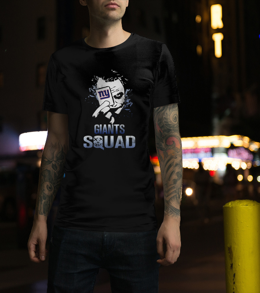 Giants Squad Joker Card New York Giants Fans T-Shirt