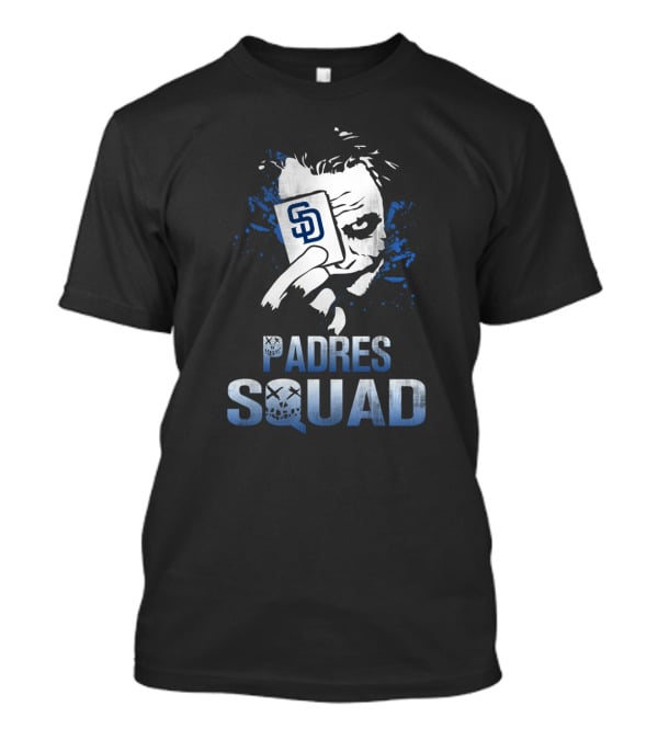 Padres Squad Joker Card And San Diego Padres T-Shirt